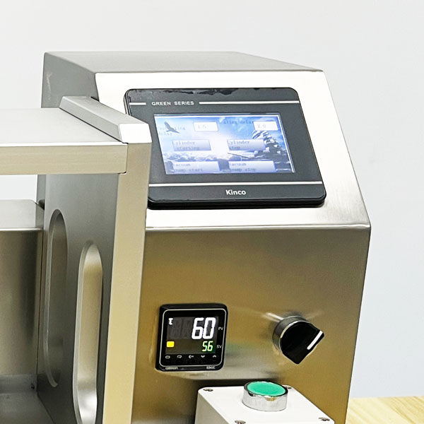 Touchscreen and temperature controller on laboratory pod machine