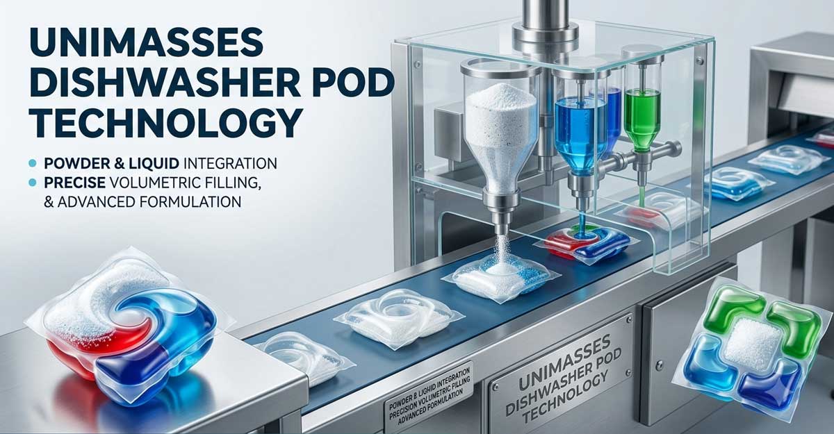 Unimasses provides private label development for dishwasher pod products