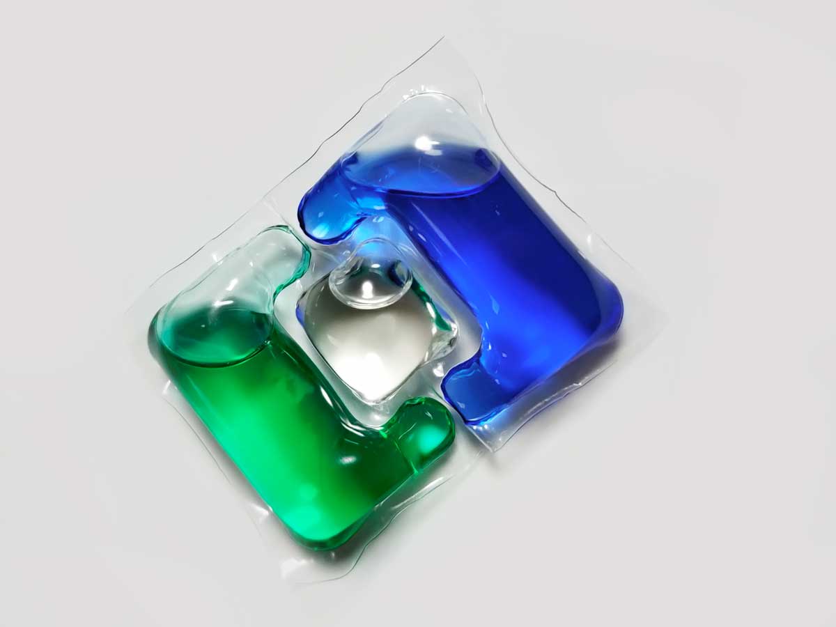 Laundry pods with Eco friendly Formula and 100% bio degradable 